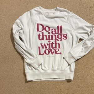 Spiritual Gangster Do all things with love crewneck sweatshirt